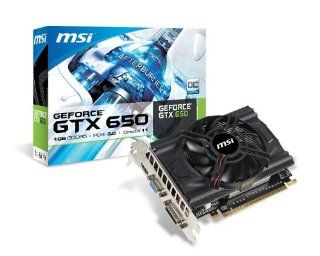 MSI NVIDIA GeForce GTX 650 1GB GDDR5 PCI Express 3.0 Graphics Card N650 MD1GD5/OC: Computers & Accessories