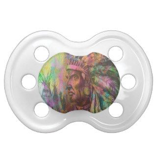 Cool antique native american Indian clipart colour Pacifier