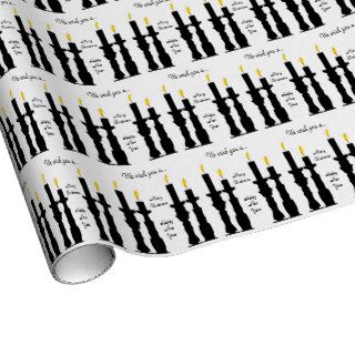 Candle stick illusion, wrapping paper gift wrap paper