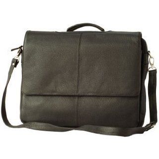 Visconti Genuine Leather 658 Elegant Business Case, Briefcase, Handbag ,Ladies Pocketbook (Large, Black): Clothing