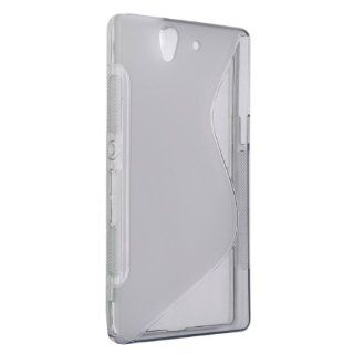 EarlyBirdSavings Gray S Line TPU Gel Soft Case Cover Skin For Sony Xperia C660X C6603 Yuga: Cell Phones & Accessories