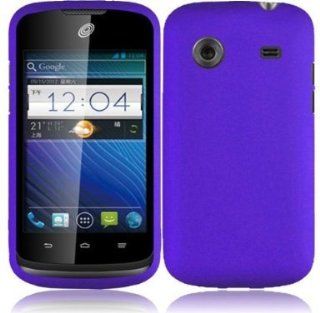 VMG For ZTE Whirl Z660G (Net10 Straight Talk) Cell Phone Matte Faceplate Hard Case Cover   Purple: Cell Phones & Accessories