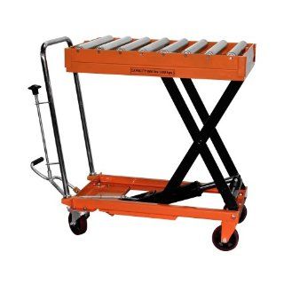 Bolton Tools New Hydraulic Foot Operated Scissor Roller Top Lift Table Cart Hand Truck   660 LB of Capacity   51.2" Max Height   Model TF30R