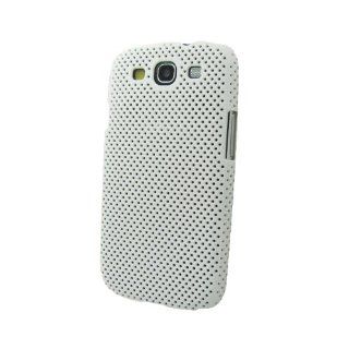 BenColor White Mesh Net Hard Protective Back Cover Case For Samsung Galaxy S3 III i9300: Cell Phones & Accessories