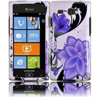 Violet Lily Hard Case Cover for Samsung Focus Flash i677: Cell Phones & Accessories