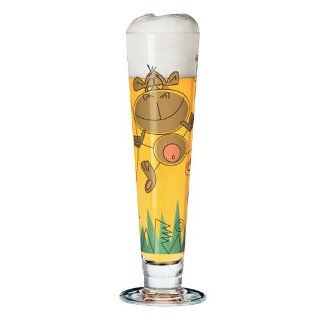 Ritzenhoff Pilsner Beer Glass with Coaster by Frank Maier: Kitchen & Dining