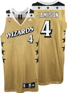 Antawn Jamison Jersey: adidas Old Gold Swingman #4 Washington Wizards Jersey : Sports Fan Jerseys : Sports & Outdoors