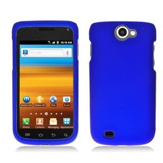 For T Mobil Samsung Exhibit II 4G T679 Accessory   Blue Hard Case Proctor Cover + Free Lf Stylus Pen: Cell Phones & Accessories