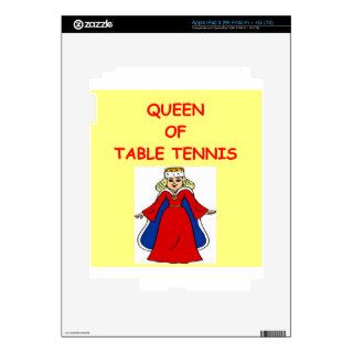 table tennis decals for iPad 3