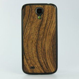 [Aftermarket Product] Brown Wood Grain Wood Grain Design Back Battery Case Cover For Samsung Galaxy S4 i9500 i9505 LTE: Cell Phones & Accessories