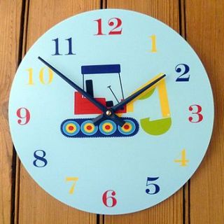 digger clock by cute clocks
