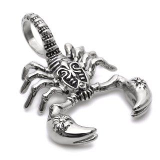 K Mega Jewelry Stainless Steel Mens Scorpion Pendant Necklace P686 [Jewelry]: Jewelry