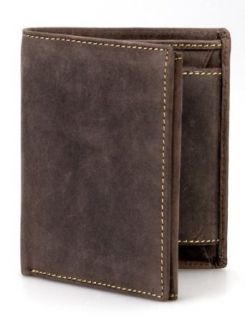 Visconti Hunter 708 Mens Coin & Id Holder Tri Fold Wallet in Oiled Tan Brown Leather Clothing