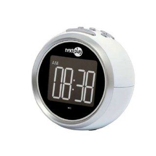 Nextplay NR695SD Voice Activated Alarm Clock + AM/FM Radio   White: Electronics