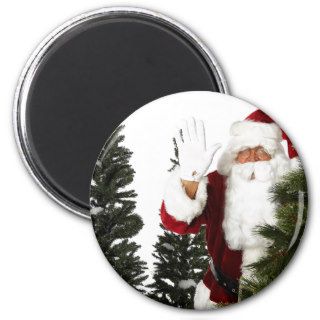 Santa Claus Waving Refrigerator Magnets