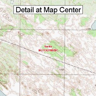 USGS Topographic Quadrangle Map   Sarita, Texas (Folded/Waterproof) : Outdoor Recreation Topographic Maps : Sports & Outdoors
