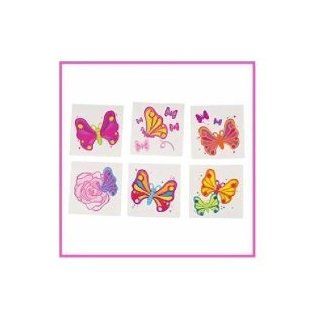 Toy / Game Rhode Island Novelty Butterfly Temporary Tattoos (144 Pcs)   Apply Easily And Last For A Long Time: Toys & Games