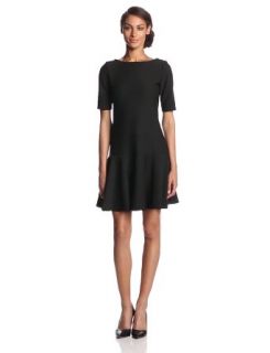 Isaac Mizrahi New York Women's Elbow Sleeve Icon Boat Neck Dress at  Womens Clothing store
