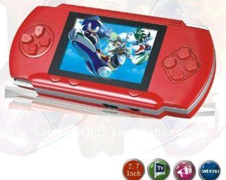 WolVol DARK RED 2.8" LCD Portable Game Console With AV Out And TONS of Built In Games, Game Disk Included   Best Gift for Kids Electronics
