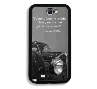 Manny Khoshbin Inspirational Quote Bugatti Samsung Galaxy Note 2 Note II N7100 Case   Fits Samsung Galaxy Note 2 Note II N7100: Cell Phones & Accessories