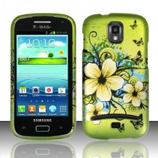 Green Flower Hard Cover Case for Samsung Galaxy S Relay 4G SGH T699: Cell Phones & Accessories