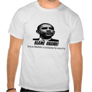 'BLAME OBAMA' FUNNY FOOD STAMP TEE SHIRT