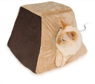 K&H Thermo Kitty Cabin, Mocha Cat Furniture : Pet Beds : Pet Supplies