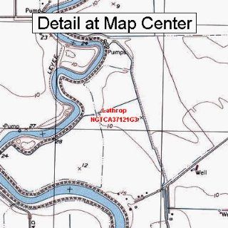 USGS Topographic Quadrangle Map   Lathrop, California (Folded/Waterproof) : Outdoor Recreation Topographic Maps : Sports & Outdoors