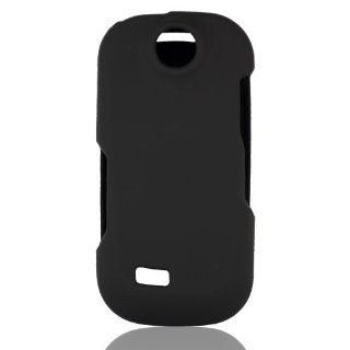 Talon Snap On Hard Rubberized Phone Shell Case Cover for Samsung R710 Suede (Black): Cell Phones & Accessories