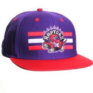 NBA Toronto Raptors Flat Bill Style Snapback Hat Cap (Billboard Purple Red) Clothing