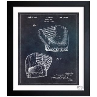 Oliver Gal Baseball Mitt 1945 Framed Graphic Art 1B00213_15x18/1B00213_26x32 