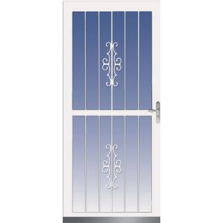 LARSON White Classic View Full View Tempered Glass Storm Door (Common: 81 in x 36 in; Actual: 80.77 in x 38.06 in)
