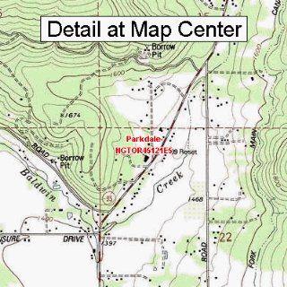 USGS Topographic Quadrangle Map   Parkdale, Oregon (Folded/Waterproof) : Outdoor Recreation Topographic Maps : Sports & Outdoors