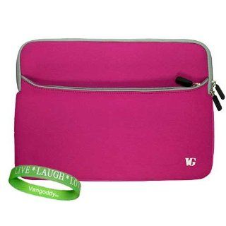 MacBook Pro Sleeve Pink with Extra Pocket for All Models of Apple MacBook Pro 13.3 Inch Laptop (MC700LL/A , MC724LL/A , MC374LL/A , OS X Lion , OS X , 2.66 GHz , MacBook Accessories ) + VanGoddy Live * Laugh * Love Wrist band!!!: Computers & Accessorie