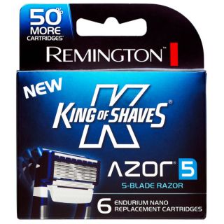 Remington King of Shaves Razor 5 Blade with 15 Replacement Cartridges      Health & Beauty