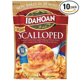 Idahoan Creamy Scalloped Potatoes Mix, 5.1 Ounce Packages (Pack of 10) : Grocery & Gourmet Food