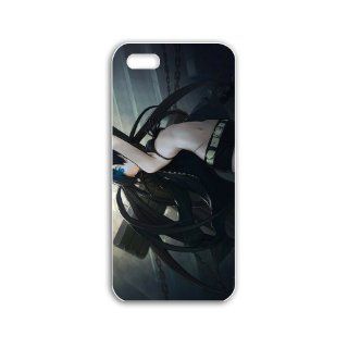 Diy Apple Iphone 5/5S Anime Series Black Case rock shooter anime Black Case of Fashion Case Cover For Women Cell Phones & Accessories