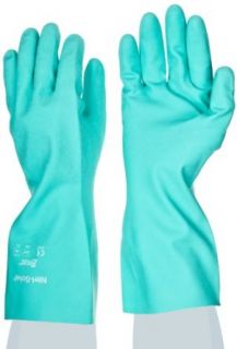 Showa Best 730 Nitri Solve Nitrile Glove, Flock Lined, Chemical Resistant, 15 mils Thick, 13" Length, X Large (Pack of 12 Pairs): Chemical Resistant Safety Gloves: Industrial & Scientific