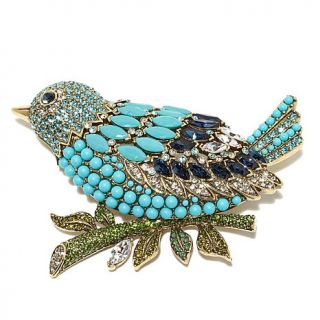 Heidi Daus "Marquise Madness" Crystal Bird Pin