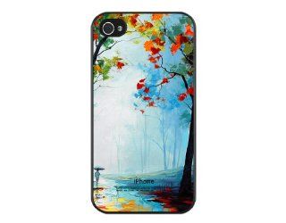 Autumn Tree Fit Iphone 4/4s with Hard Plastic Case   Iphone 4/4s Case T mobile, At&t, Sprint, Verizon and International: Cell Phones & Accessories