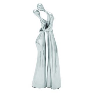 Contemporary Style Aluminum Dancing Sculpture (set Of 2)