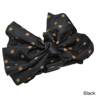 Kate Marie Kate Marie Wanda Polka Dot Pinch clip Bow Black Size One Size Fits Most