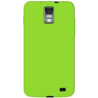 Amzer Silicone Jelly Skin Fit Cover Case for Samsung Galaxy S II Skyrocket SGH I727   Retail Packaging   Green: Cell Phones & Accessories
