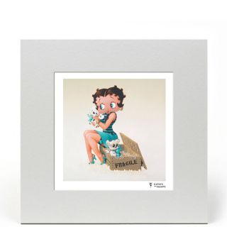 Betty Boop Puppies 8x8 Limited Edition Print      Homeware