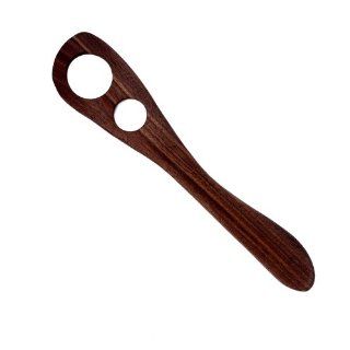 Designs By Baerreis Natural Walnut Wood Mixing Spoon   Right Hand, Hand Carved and Crafted Kitchen & Dining