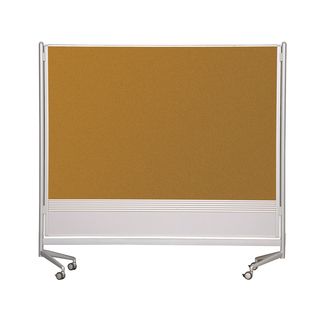 Balt Mobile Double Sided Dura rite Hpl Markerboard Natural Cork Doc Room Partition