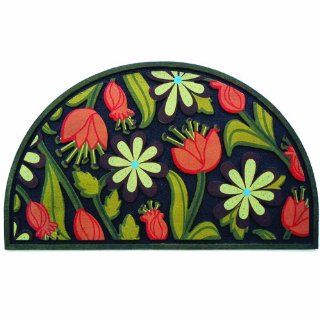 Apache Mills 60 730 1814 18x30 Masterpiece Floral Round Door Mat, 18 Inch by 30 Inch : Doormats : Patio, Lawn & Garden