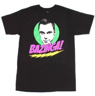 Big Bang Theory Sheldon Bazinga! Men's T Shirt: Clothing