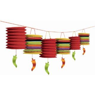 Chili Pepper Fiesta Lantern Garland: Toys & Games