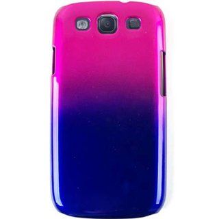 Cell Armor SAMI747 PC A005 EC Hybrid Fit On Case for Samsung Galaxy S III I747   Retail Packaging   Two Tones/Pink/Blue: Cell Phones & Accessories